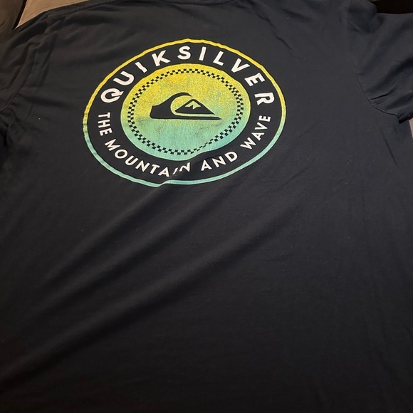 Quiksilver Black T-Shirt with Logo - Picture 3 of 6